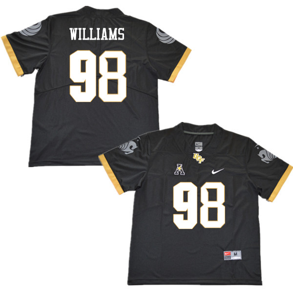 Men #98 Malcolm Williams UCF Knights College Football Jerseys Sale-Black - Click Image to Close